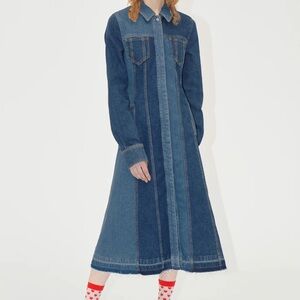 NWT Stine Goya Long Sleeve Denim Dress